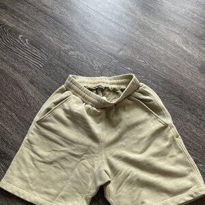 Cole Buxton Sweat Shorts in Washed Beige Size S